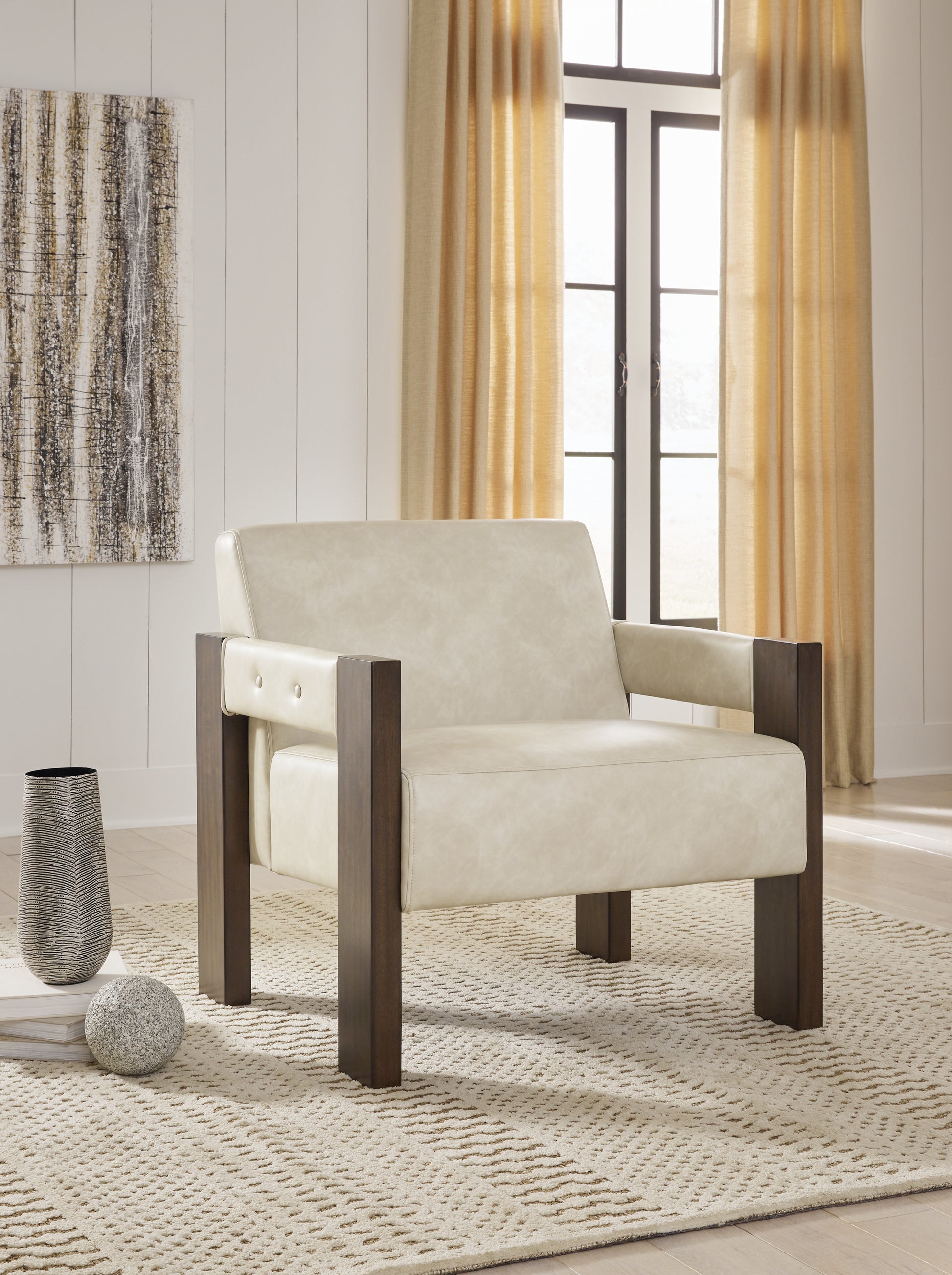 Auburndale Furniture Outlet - Ashley Furniture - Adlanlock Accent Chair - Accent Chair / Bone - A3000694