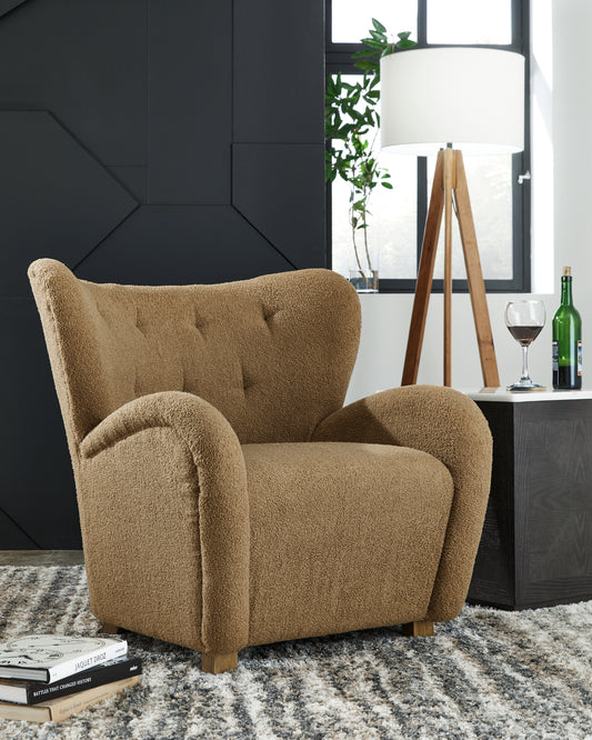 Auburndale Furniture Outlet - Ashley Furniture - Larbell Accent Chair - Accent Chair / Camel - A3000710