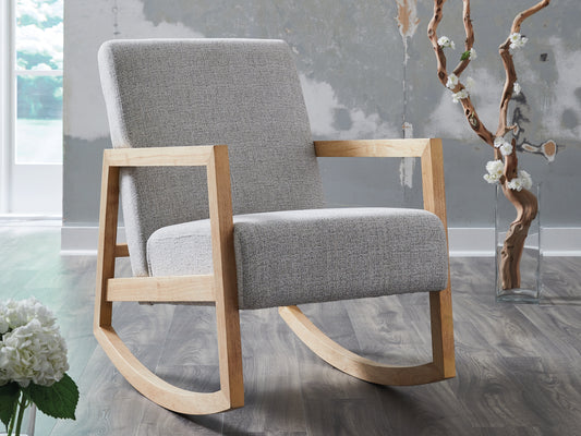 Auburndale Furniture Outlet - Ashley Furniture - Wychworth Accent Chair - Accent Chair / Gray/Natural - A3000745