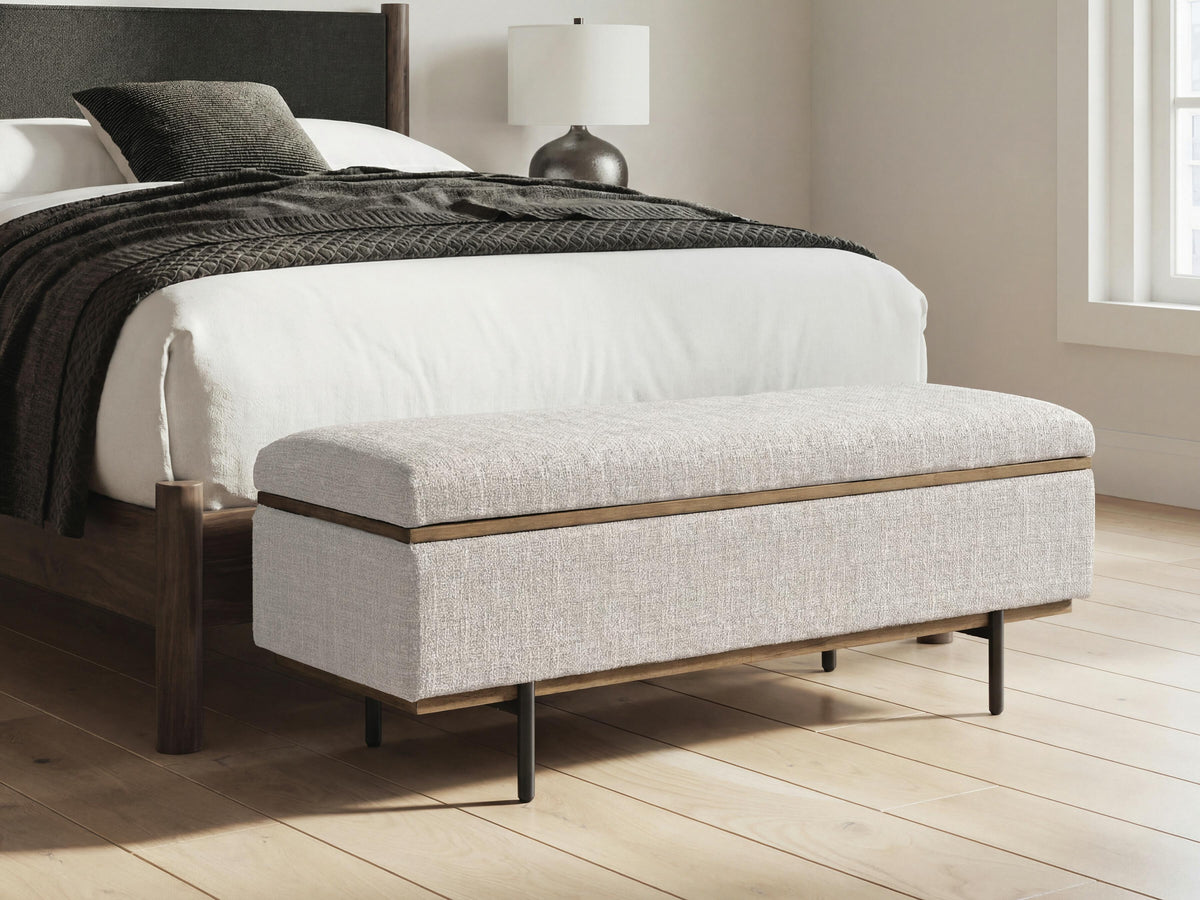 Auburndale Furniture Outlet - Ashley Furniture - Dettaford Next-Gen Nuvella Storage Bench - Storage Bench - A3000848