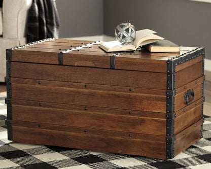 Auburndale Furniture Outlet - Ashley Furniture - Kettleby Storage Trunk - Storage Trunk / Brown - A4000096