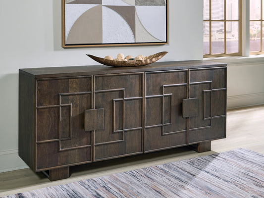 Auburndale Furniture Outlet - Ashley Furniture - Cato Accent Cabinet - Accent Cabinet / Dark Brown - A4000682