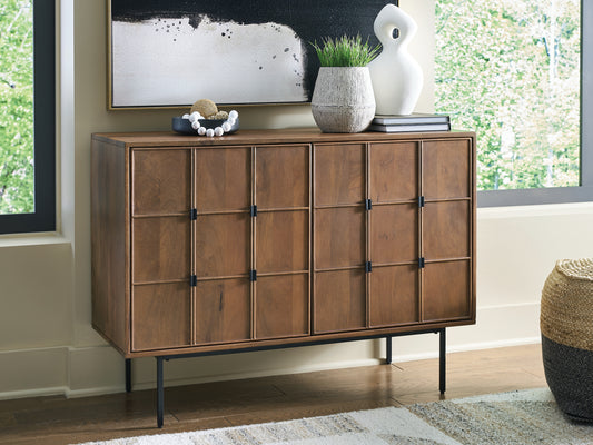 Auburndale Furniture Outlet - Ashley Furniture - Juddins Accent Cabinet - Accent Cabinet / Brown - A4000692