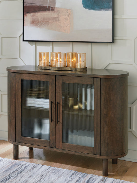 Auburndale Furniture Outlet - Ashley Furniture - Mayridge Accent Cabinet - Accent Cabinet / Medium Brown - A4000694