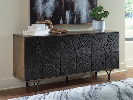 Auburndale Furniture Outlet - Ashley Furniture - Lavinmont Accent Cabinet - Accent Cabinet / Multi Brown - A4000710