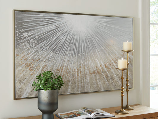 Auburndale Furniture Outlet - Ashley Furniture - Waldard Wall Decor - Wall Art / Gray/Taupe/White - A8000501