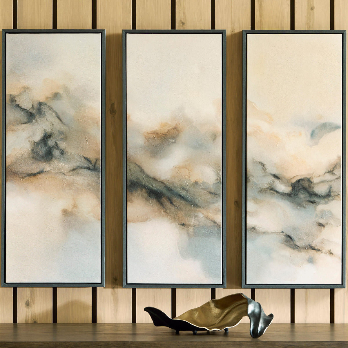 Auburndale Furniture Outlet - Ashley Furniture - Larrondale Wall Decor - Wall Art Set (3/CN) - A8000556