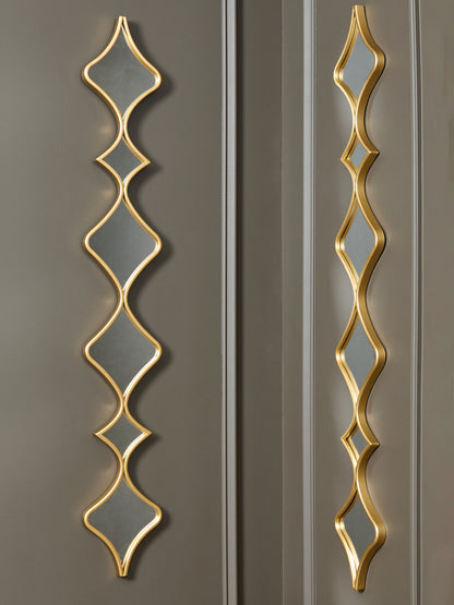 Auburndale Furniture Outlet - Ashley Furniture - Harriswood Mirror - Accent Mirror Set (Set of 2) / Gold Finish - A8010354