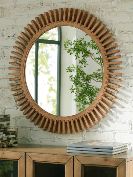 Auburndale Furniture Outlet - Ashley Furniture - Tedwell Mirror - Accent Mirror / Brown - A8010410