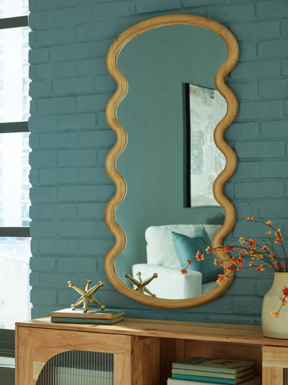 Auburndale Furniture Outlet - Ashley Furniture - Serendis Mirror - Accent Mirror / Brown - A8010412