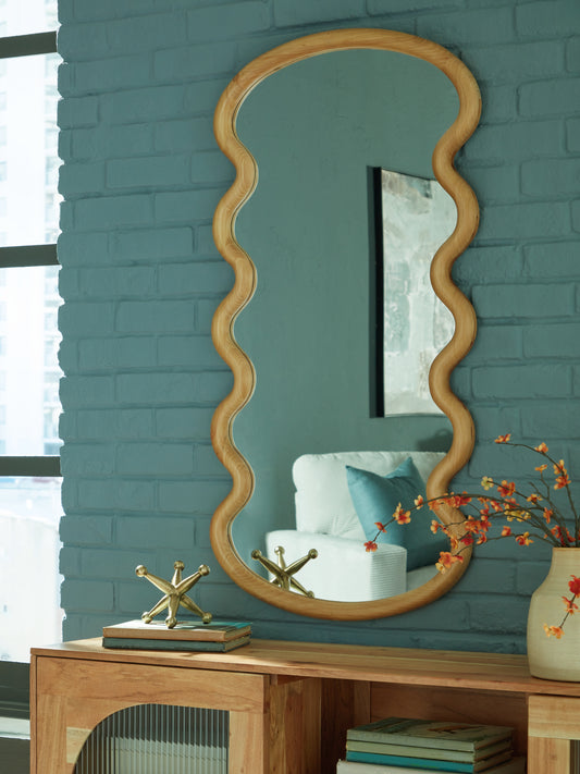 Auburndale Furniture Outlet - Ashley Furniture - Serendis Mirror - Accent Mirror / Brown - A8010412