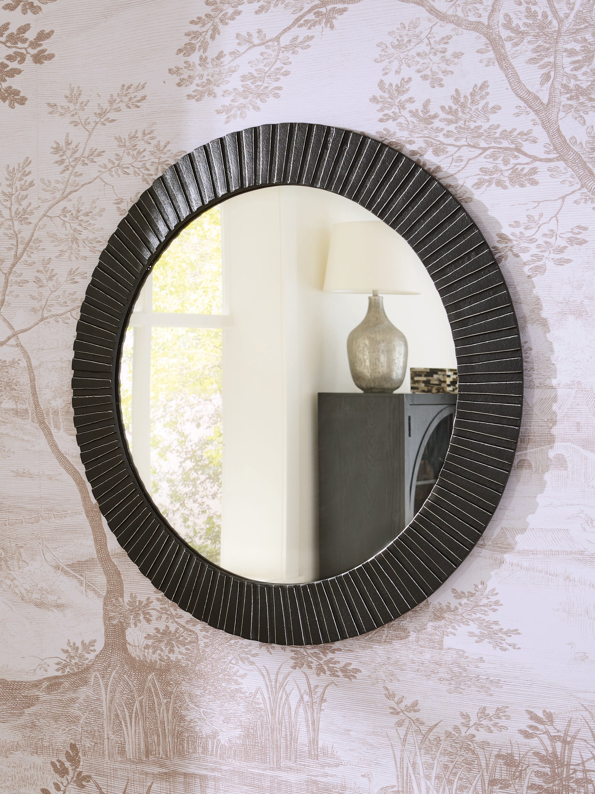 Auburndale Furniture Outlet - Ashley Furniture - Ozias Mirror - Accent Mirror / Black - A8010417