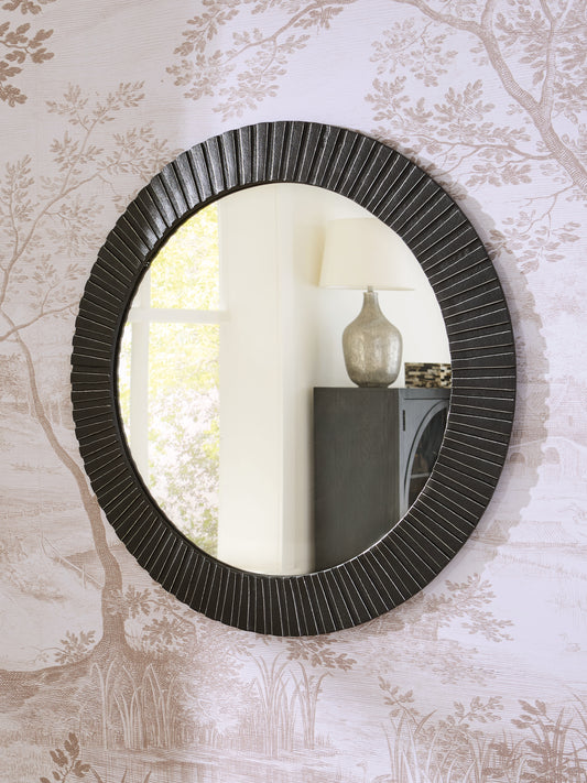 Auburndale Furniture Outlet - Ashley Furniture - Ozias Mirror - Accent Mirror / Black - A8010417