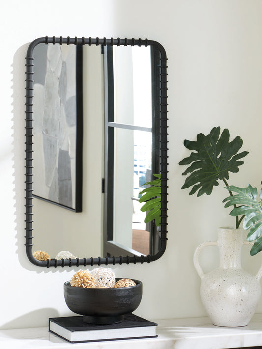 Auburndale Furniture Outlet - Ashley Furniture - Judlow Mirror - Accent Mirror / Black - A8010419