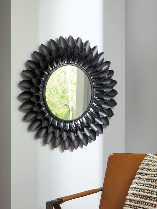 Auburndale Furniture Outlet - Ashley Furniture - Ryenmour Mirror - Accent Mirror / Oil Rubbed Bronze Finish - A8010421