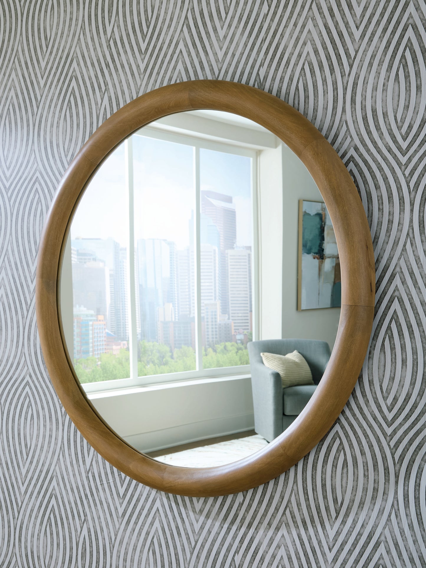 Auburndale Furniture Outlet - Ashley Furniture - Yadiel Mirror - Accent Mirror / Brown - A8010426