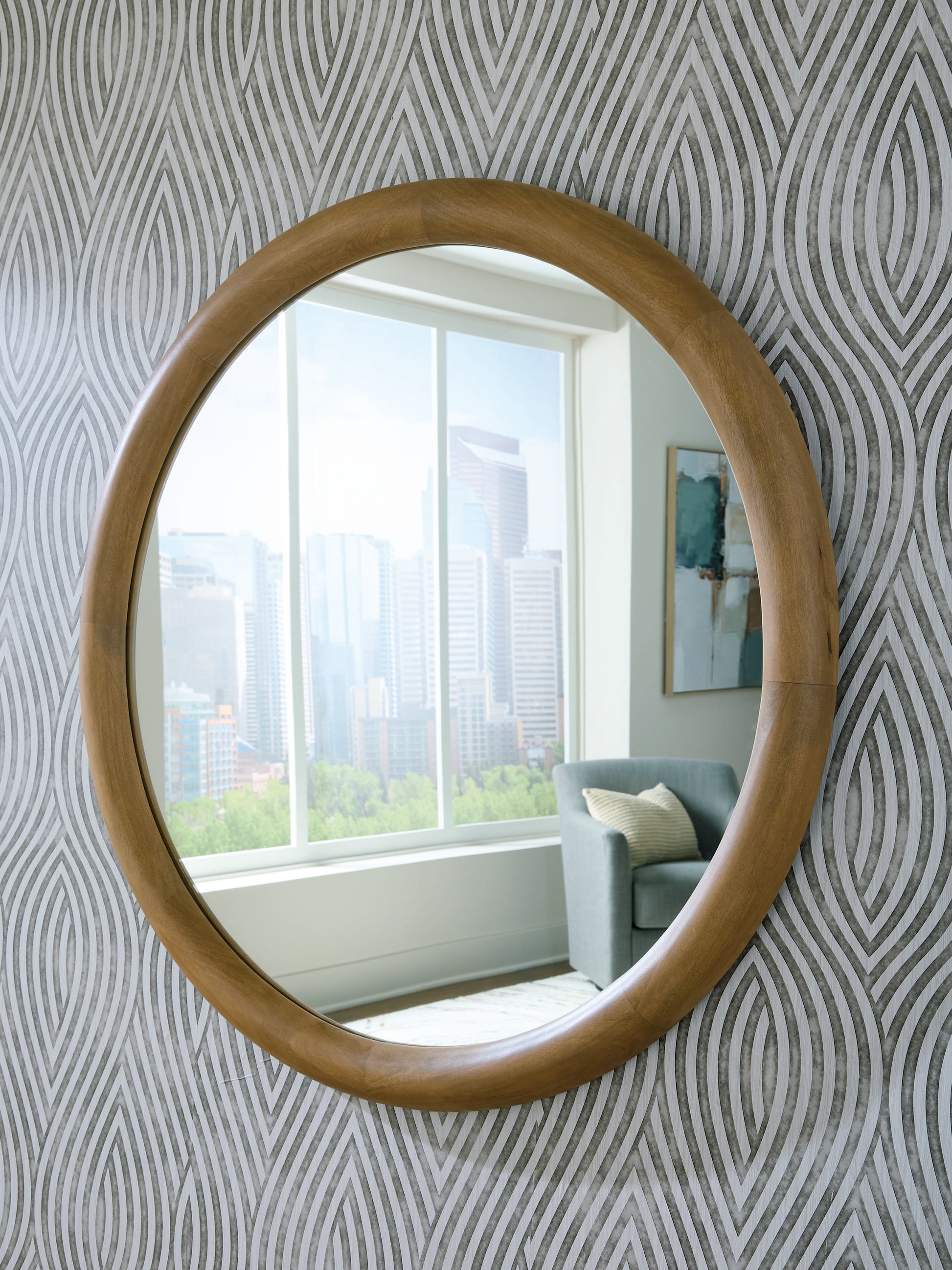 Auburndale Furniture Outlet - Ashley Furniture - Yadiel Mirror - Accent Mirror / Brown - A8010426