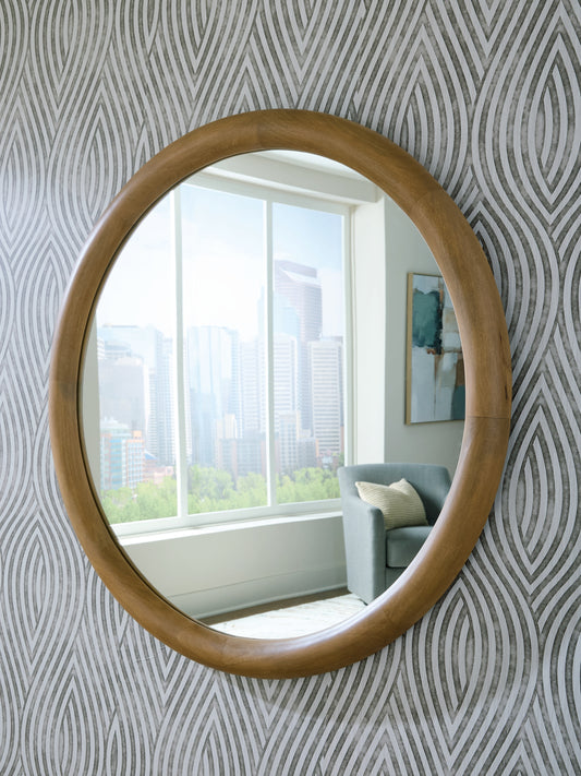 Auburndale Furniture Outlet - Ashley Furniture - Yadiel Mirror - Accent Mirror / Brown - A8010426