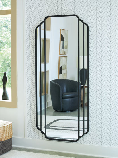Auburndale Furniture Outlet - Ashley Furniture - Antigone Mirror - Floor Mirror / Black - A8010434