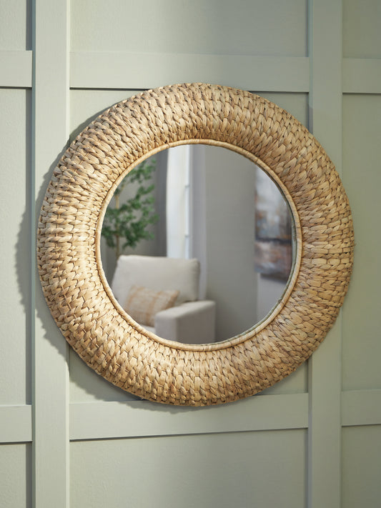 Auburndale Furniture Outlet - Ashley Furniture - Briggsburg Mirror - Accent Mirror / Natural - A8010437