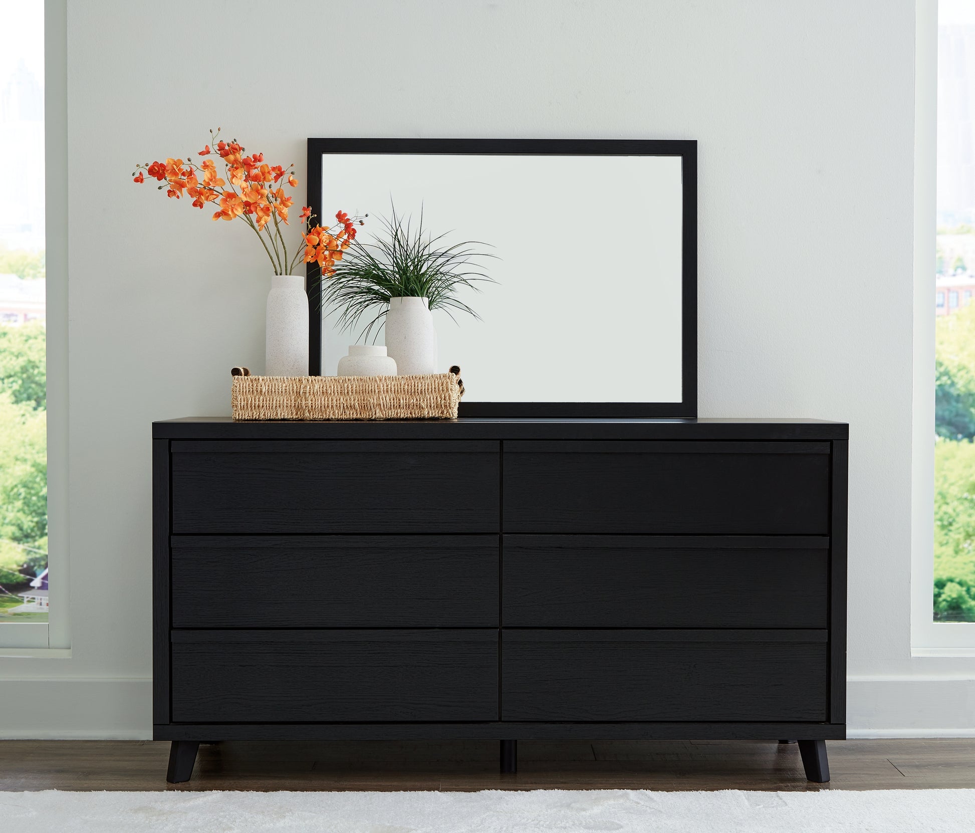 Auburndale Furniture Outlet - Ashley Furniture - Danziar Bedroom - Full Slat Panel Bed / Black - B1013B19