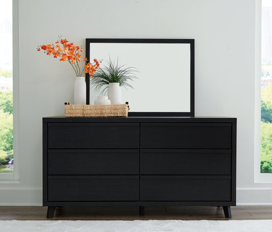 Auburndale Furniture Outlet - Ashley Furniture - Danziar Bedroom - Full Slat Panel Bed / Black - B1013B19