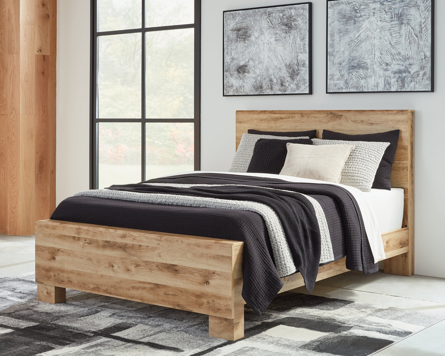 Auburndale Furniture Outlet - Ashley Furniture - Hyanna Bedroom - King Panel Bed / Tan Brown - B1050B10