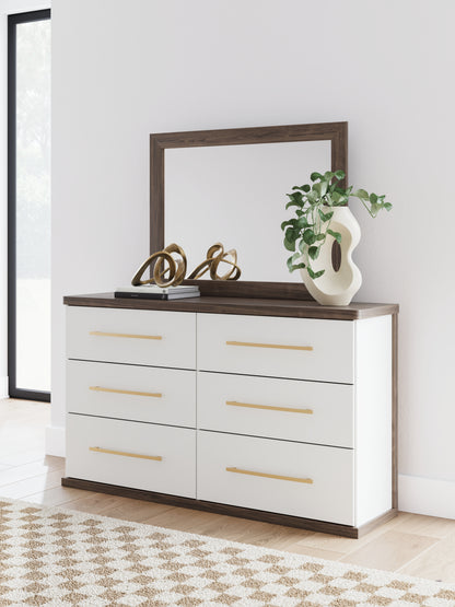 Auburndale Furniture Outlet - Ashley Furniture - Kendanport Bedroom - Dresser and Mirror / Brown - PCB1108B1