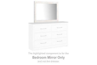Auburndale Furniture Outlet - Ashley Furniture - Gerridan Bedroom - Bedroom Mirror / White/Gray - B1190-36