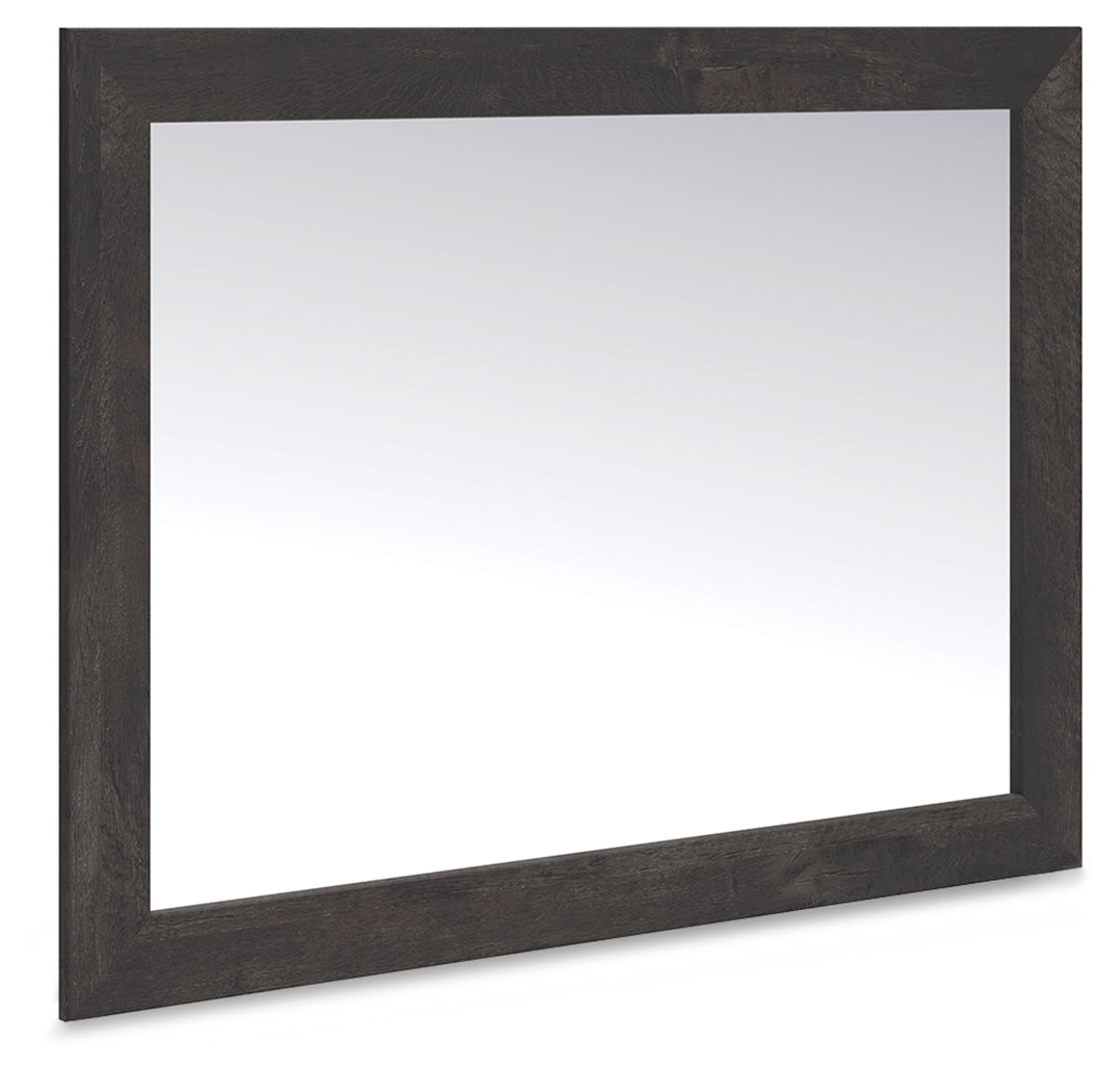 Auburndale Furniture Outlet - Ashley Furniture - Hollivern Bedroom - Bedroom Mirror / Dark Gray - PCB2108-36