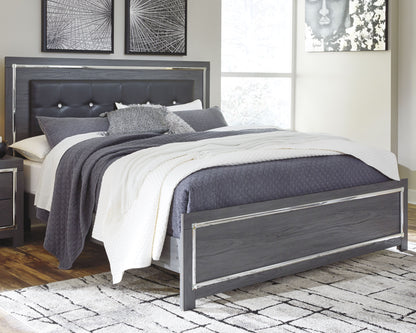Auburndale Furniture Outlet - Ashley Furniture - Lodanna Bedroom - King Panel Bed / Gray - B214B10
