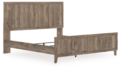 Auburndale Furniture Outlet - Ashley Furniture - Rusticott Bedroom - King Panel Bed / Brown - PCB2260B6