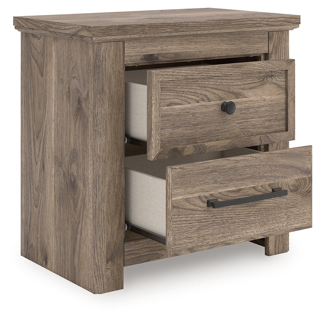 Auburndale Furniture Outlet - Ashley Furniture - Rusticott Bedroom - Two Drawer Night Stand / Brown - PCB2260-92