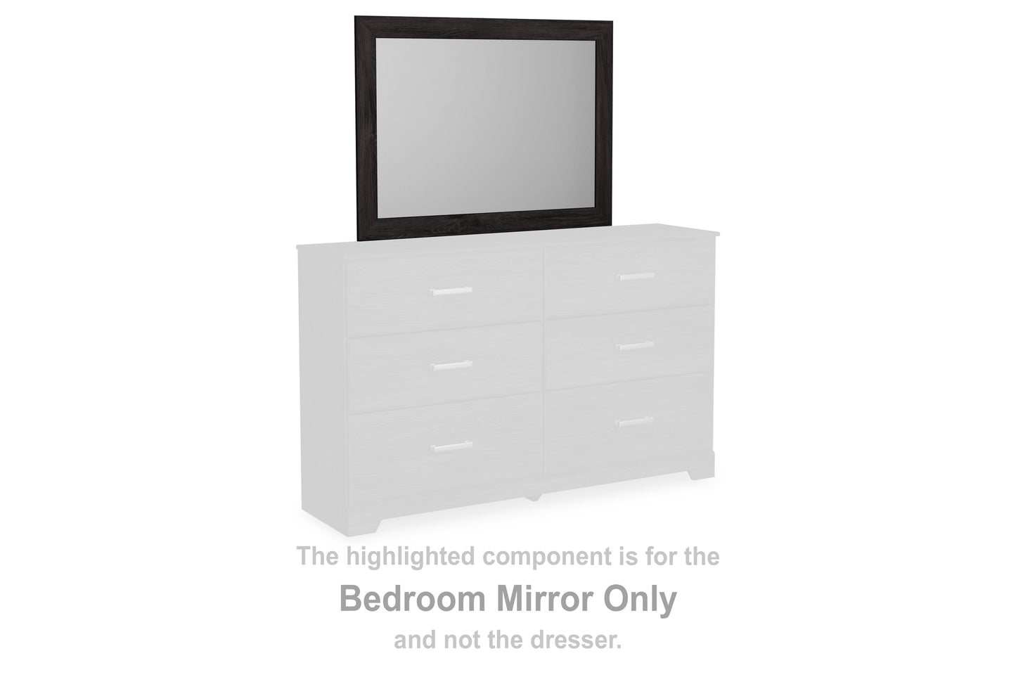 Auburndale Furniture Outlet - Ashley Furniture - Belachime Bedroom - Bedroom Mirror / Charcoal - B2589-36