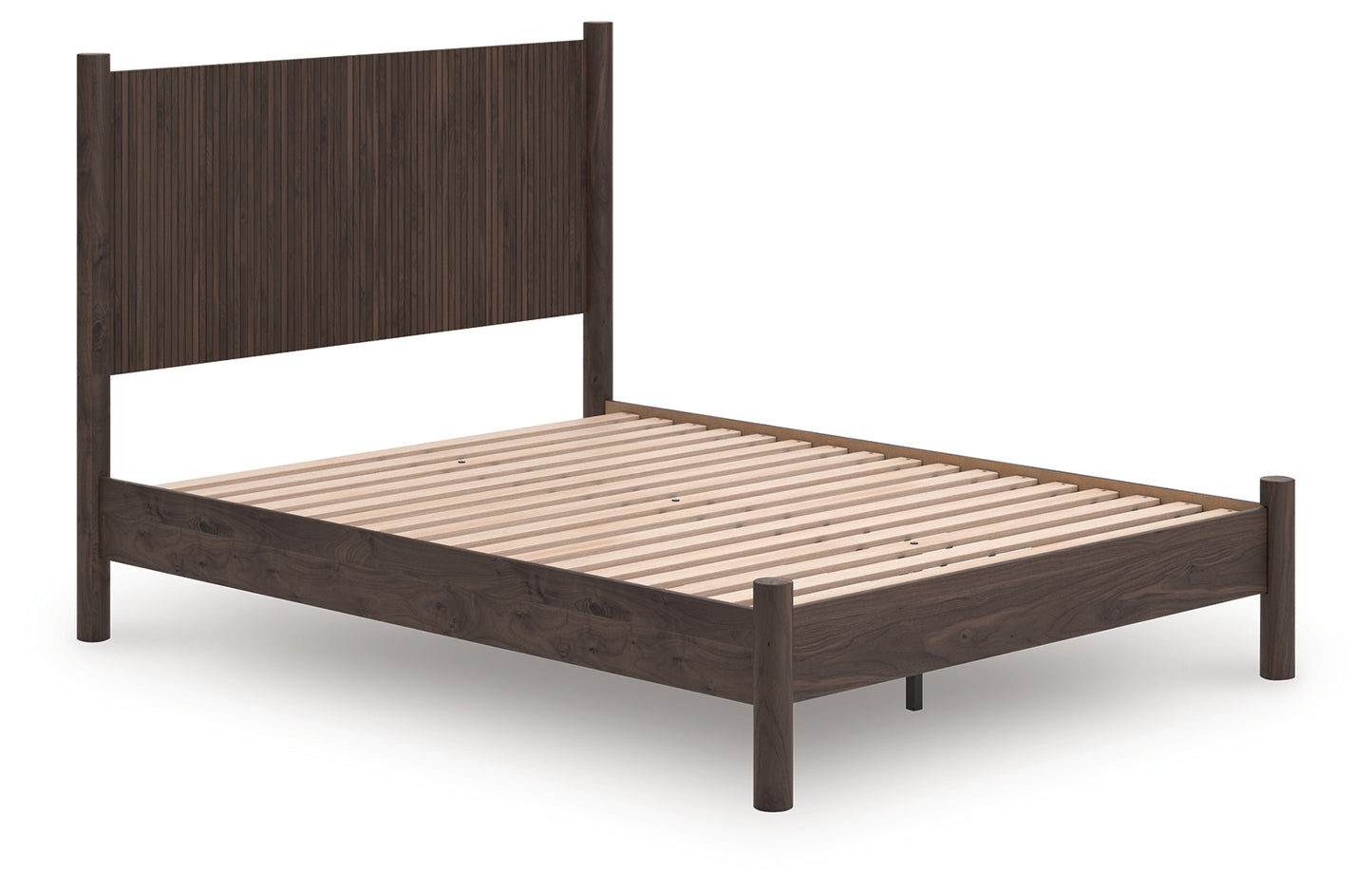 Auburndale Furniture Outlet - Ashley Furniture - Pamytta Bedroom - Queen Panel Platform Bed / Brown - PCB2614B6