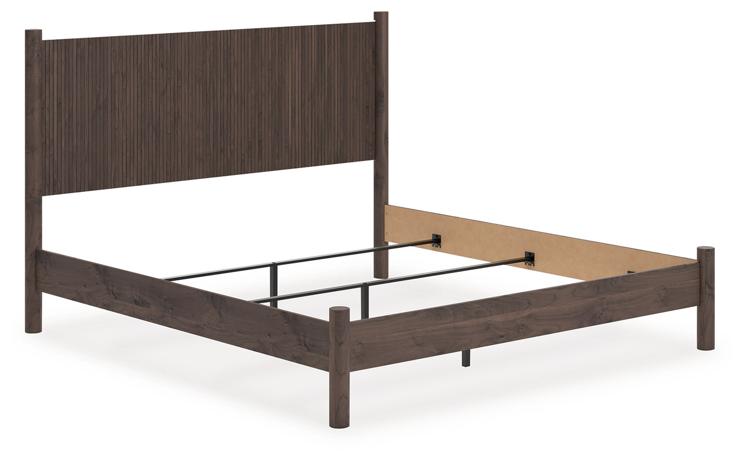 Auburndale Furniture Outlet - Ashley Furniture - Pamytta Bedroom - King Panel Bed / Brown - PCB2614B26