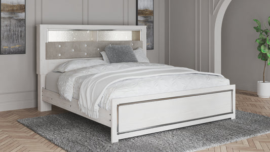 Auburndale Furniture Outlet - Ashley Furniture - Altyra Bedroom - Queen Upholstered Storage Bed / White - B2640B17