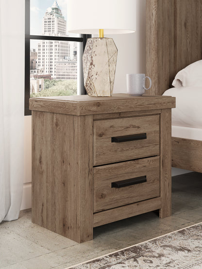 Auburndale Furniture Outlet - Ashley Furniture - Oliandon Bedroom - Two Drawer Night Stand / Light Brown - PCB2844-92