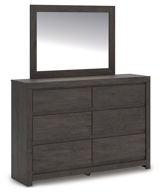 Auburndale Furniture Outlet - Ashley Furniture - Fraluna Bedroom - King Panel Storage Bed / Charcoal - PCB3370B9