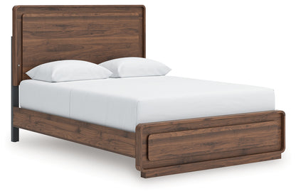 Auburndale Furniture Outlet - Ashley Furniture - Fortlorn Bedroom - Queen Panel Bed / Walnut Brown - PCB386B2