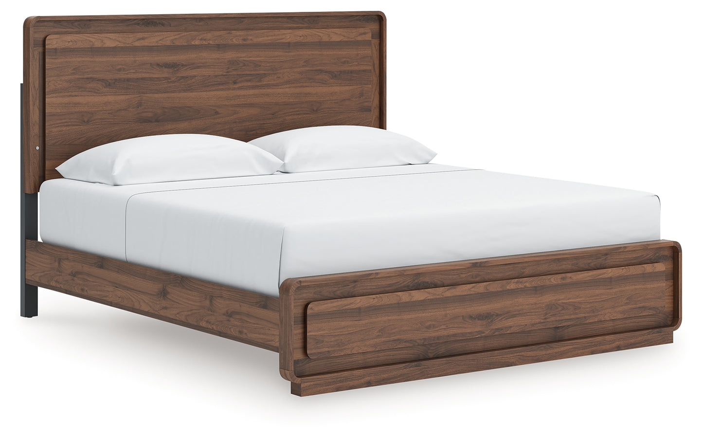 Auburndale Furniture Outlet - Ashley Furniture - Fortlorn Bedroom - King Panel Bed / Walnut Brown - PCB386B4