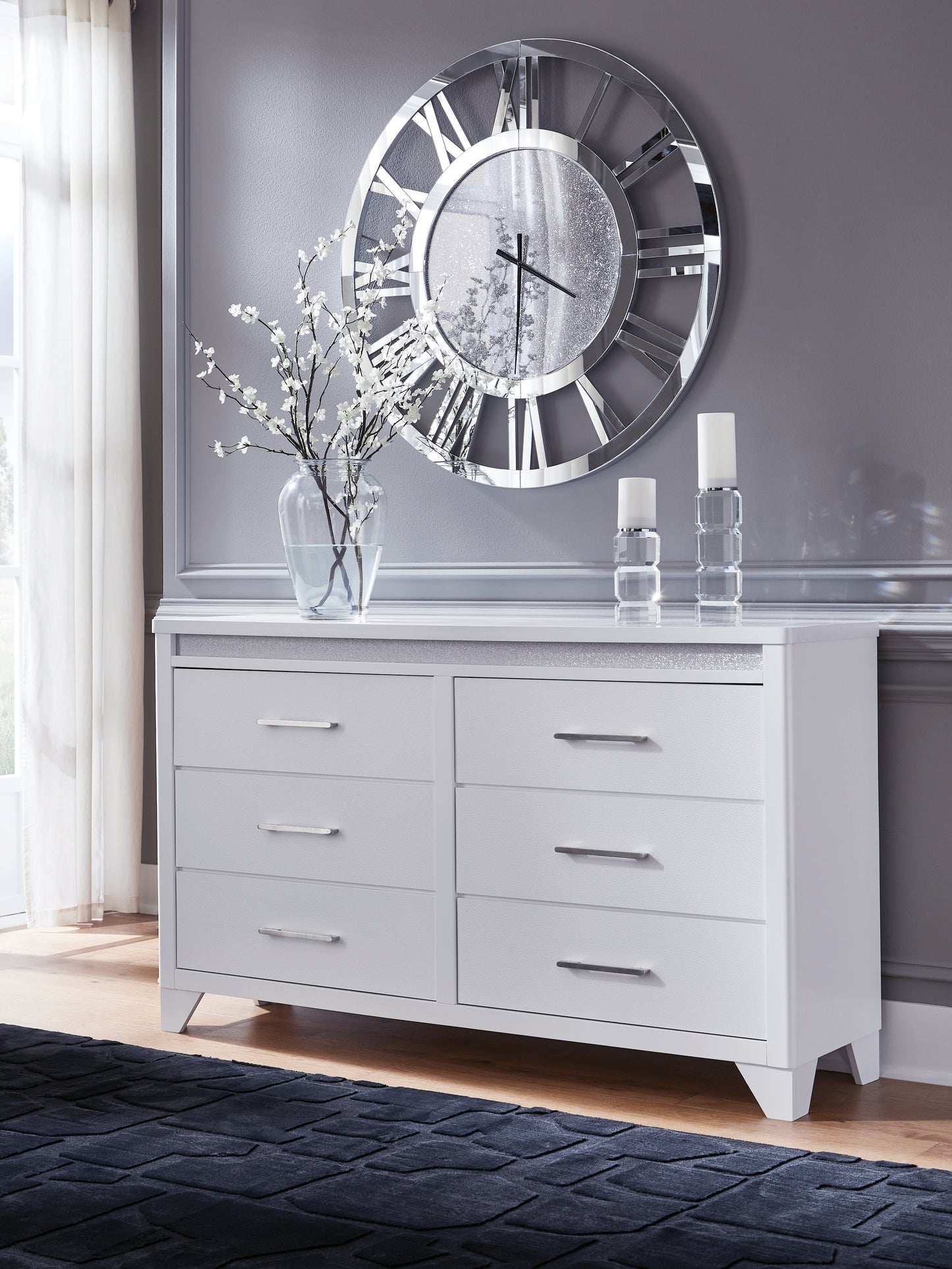 Auburndale Furniture Outlet - Ashley Furniture - Jarlee Bedroom - Dresser / White - PCB392-31