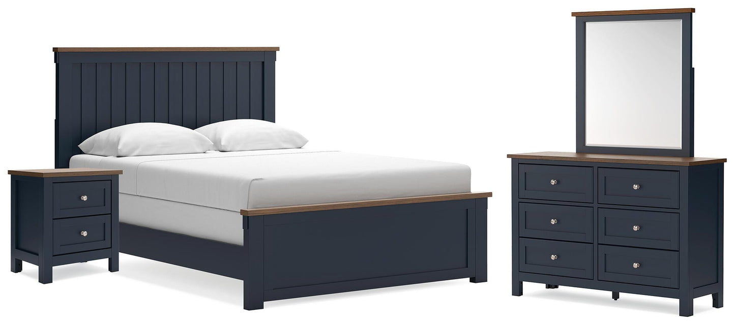 Auburndale Furniture Outlet - Ashley Furniture - Landocken Queen Panel Bed, Dresser, Mirror and Nightstand - Queen Panel Bed, Dresser, Mirror and Nightstand - B414B18