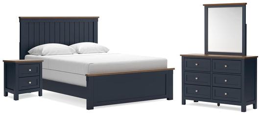 Auburndale Furniture Outlet - Ashley Furniture - Landocken Queen Panel Bed, Dresser, Mirror and Nightstand - Queen Panel Bed, Dresser, Mirror and Nightstand - B414B18