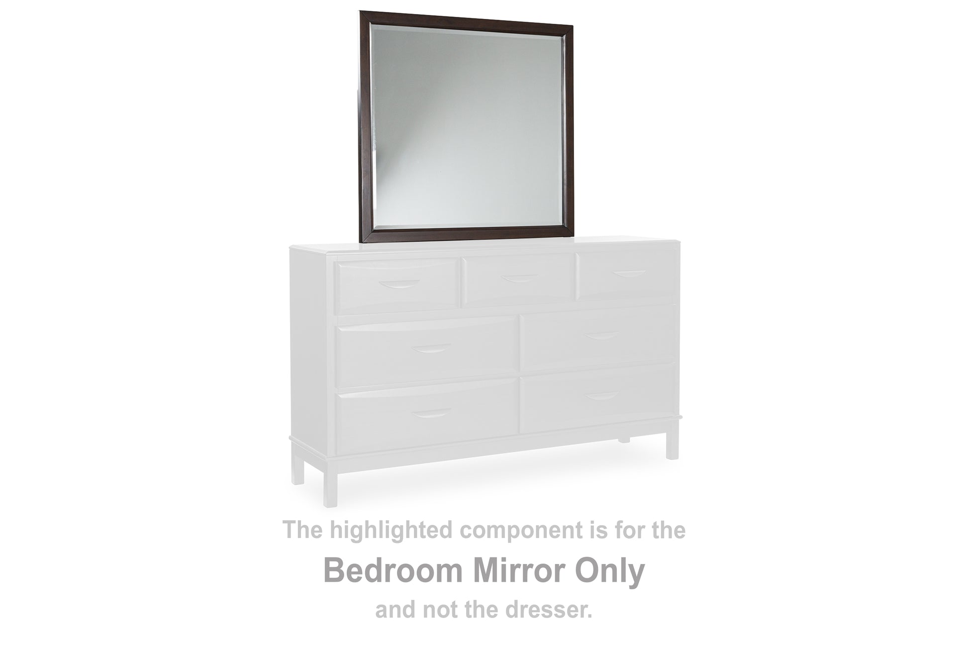 Auburndale Furniture Outlet - Ashley Furniture - Vanmore Bedroom - Bedroom Mirror / Dark Brown - B479-36