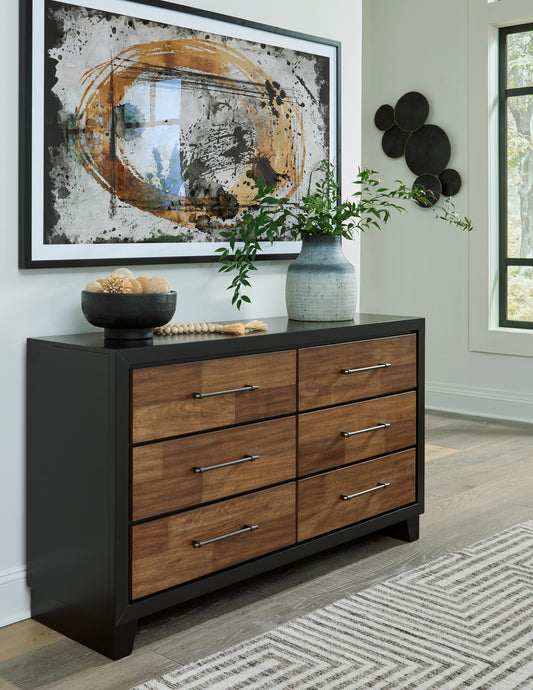 Auburndale Furniture Outlet - Ashley Furniture - Kraeburn Bedroom - Dresser / Brown/Black - B496-31