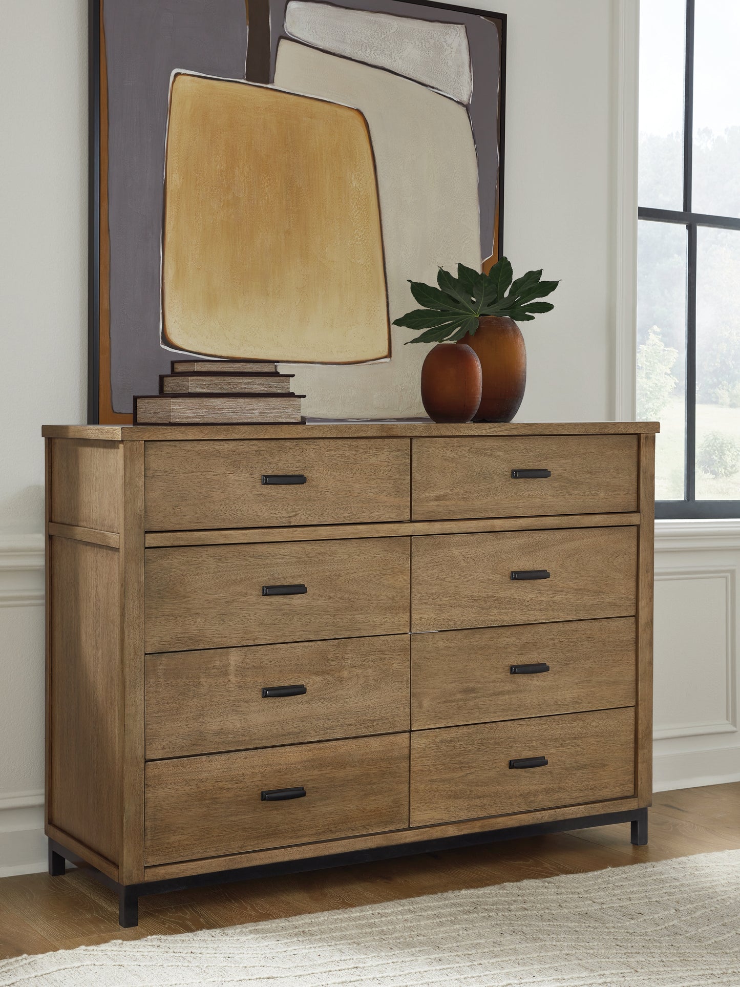 Auburndale Furniture Outlet - Ashley Furniture - Tomtyn Bedroom - Two Drawer Night Stand / Light Brown - B622-92