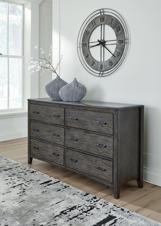 Auburndale Furniture Outlet - Ashley Furniture - Montillan Bedroom - California King Panel Bed / Grayish Brown - B651B5