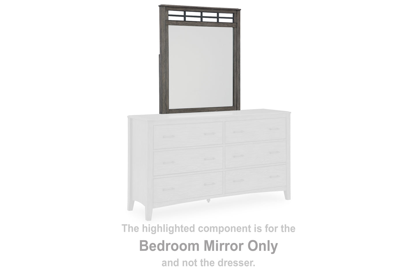 Auburndale Furniture Outlet - Ashley Furniture - Montillan Bedroom - Bedroom Mirror / Grayish Brown - B651-36