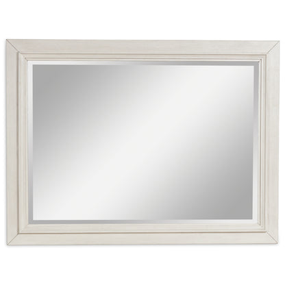 Auburndale Furniture Outlet - Ashley Furniture - Shaybrock Bedroom - Bedroom Mirror / Antique White/Brown - B683-36